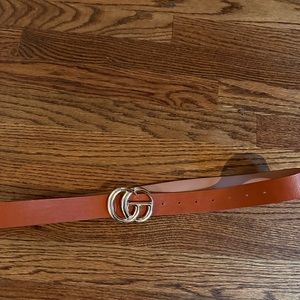 GG belt faux leather